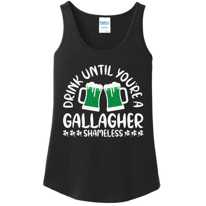 Saint Patrick's Day Funny Sarcastic Quote Gallagher Green Ladies Essential Tank