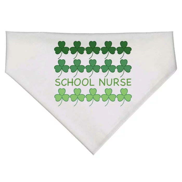 St Patricks Day School Nurse Cool Gift USA-Made Doggie Bandana