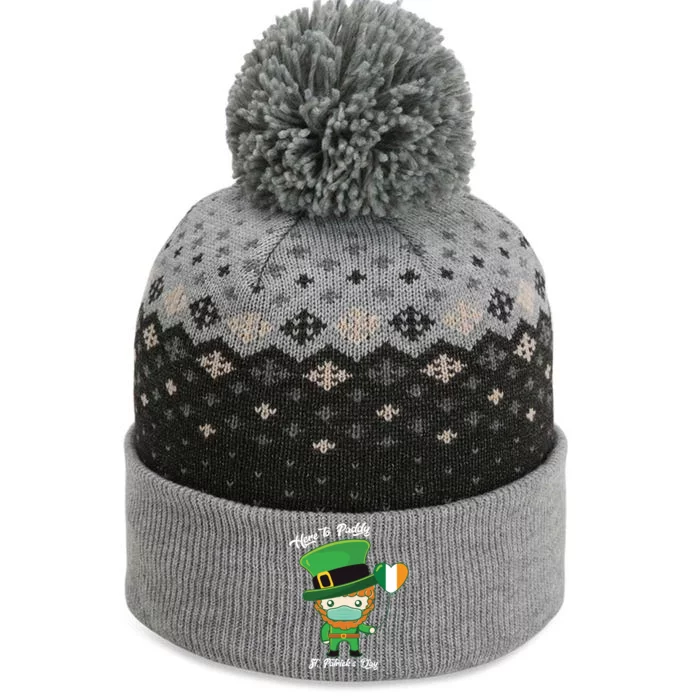 St Patrick's Day Here To Paddy Great Gift The Baniff Cuffed Pom Beanie