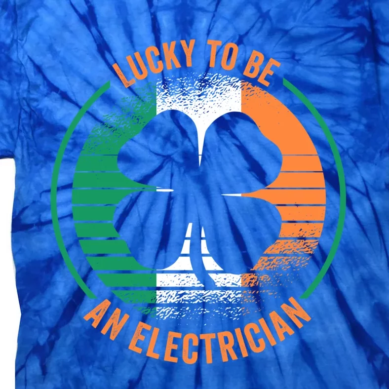 St Patricks Day Electrician Gift Tie-Dye T-Shirt