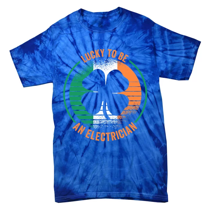 St Patricks Day Electrician Gift Tie-Dye T-Shirt