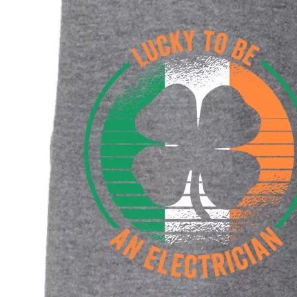 St Patricks Day Electrician Gift Doggie 3-End Fleece Hoodie