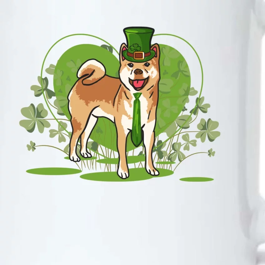 St Patricks Day Clover Dog Lover Shiba Inu Shamrock Cool Gift Black Color Changing Mug