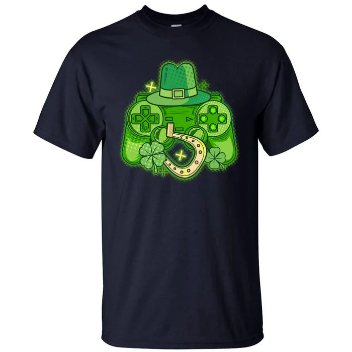 St Patricks Day Lucky Video Game Controller Tall T-Shirt