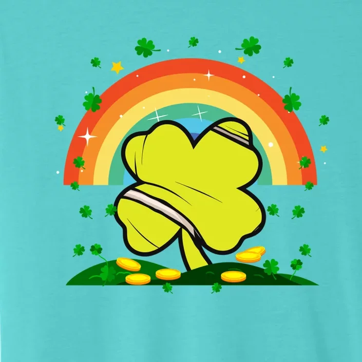 Saint Patricks Day Shenanigans Rainbow Tennis Ball Shamrock Gift ChromaSoft Performance T-Shirt