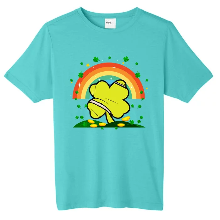 Saint Patricks Day Shenanigans Rainbow Tennis Ball Shamrock Gift ChromaSoft Performance T-Shirt