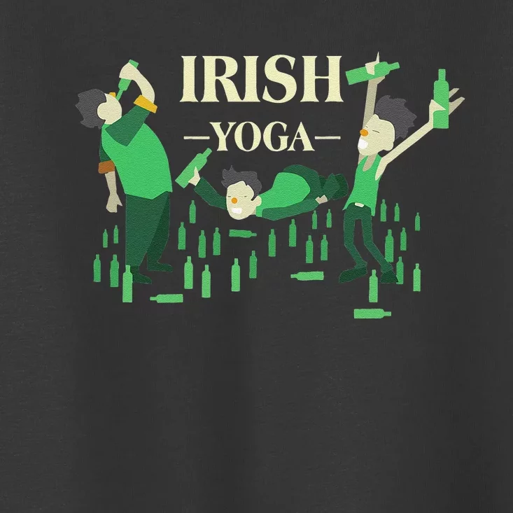 St. Patrick's Day Irish Yogas Shamrock Funny Toddler T-Shirt