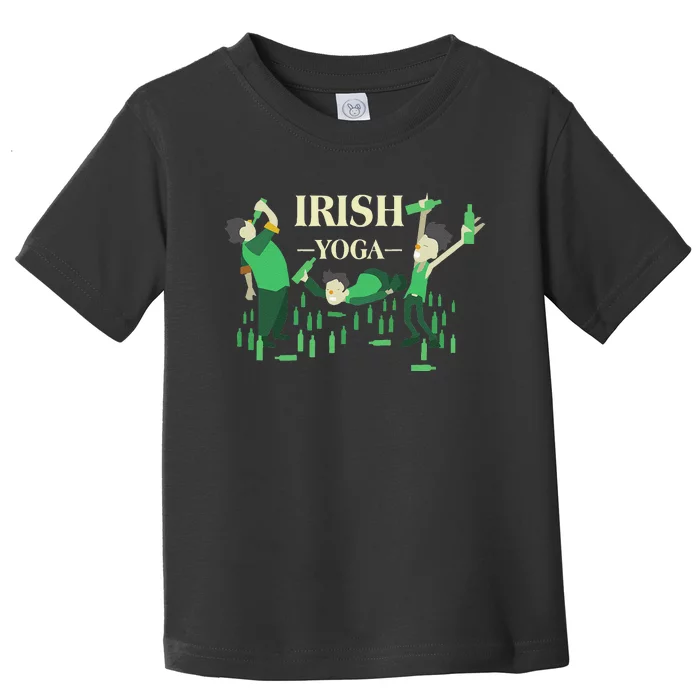 St. Patrick's Day Irish Yogas Shamrock Funny Toddler T-Shirt