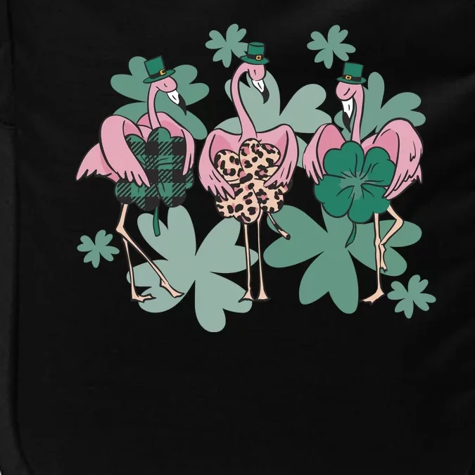 St Patrick's Day Flamingo Impact Tech Backpack