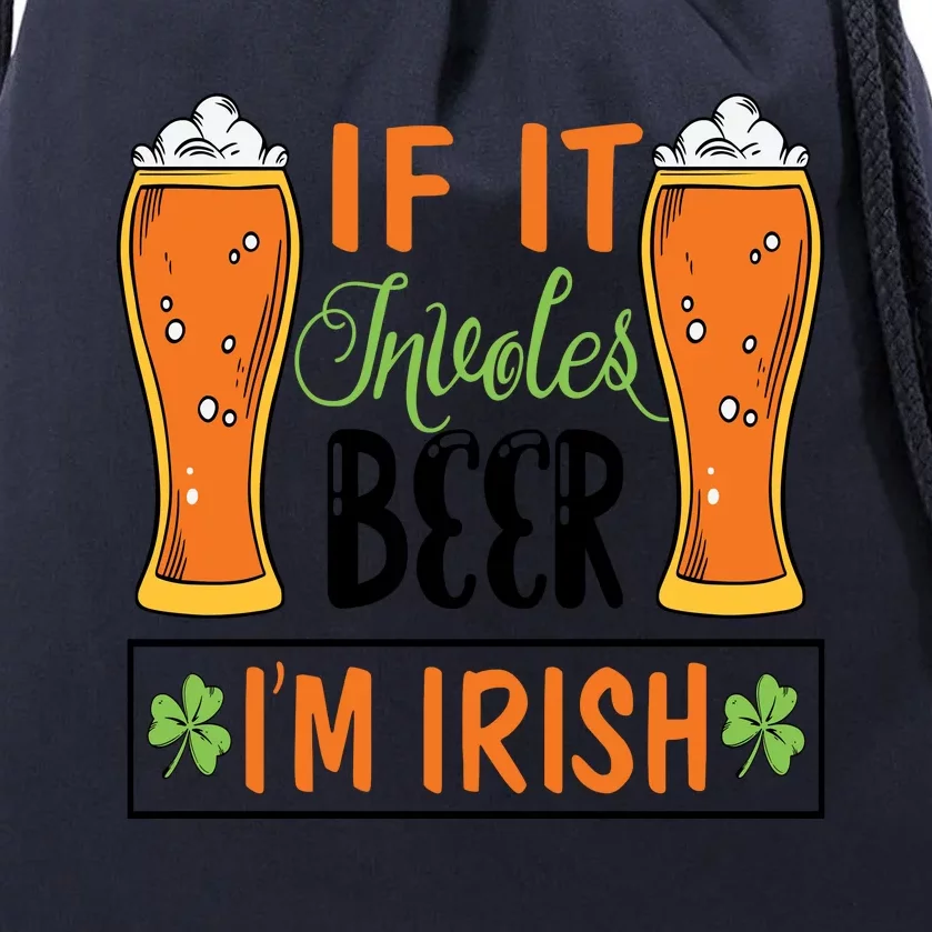 St Patricks Day Drinking Drawstring Bag