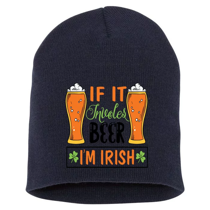 St Patricks Day Drinking Short Acrylic Beanie