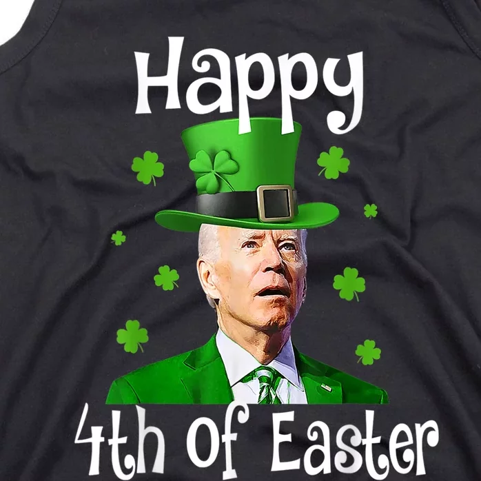 St Patricks Day Funny Happy 4th Of Easter Anti Joe Biden Tank Top