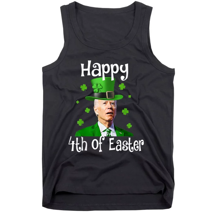 St Patricks Day Funny Happy 4th Of Easter Anti Joe Biden Tank Top