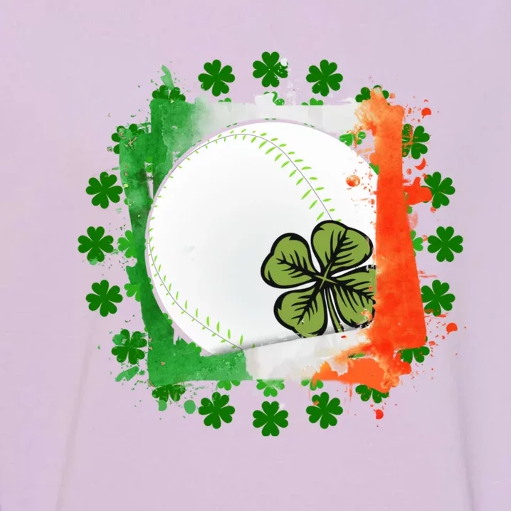 St Patricks Day Shamrock Irish Leprechaun Baseball Gift Garment-Dyed Sweatshirt