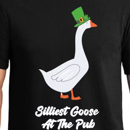 St Patricks Day Silliest Goose At The Pub Pajama Set