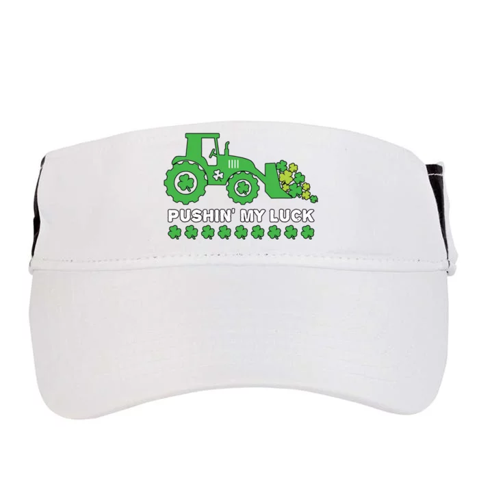 St Patricks Day Pushing My Luck Monster Truck Adult Drive Performance Visor