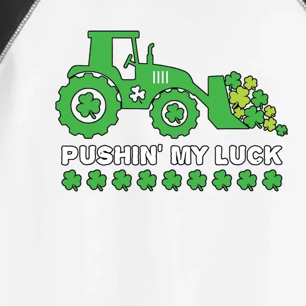 St Patricks Day Pushing My Luck Monster Truck Toddler Fine Jersey T-Shirt