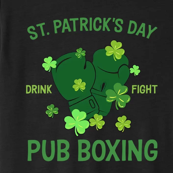 St Patrick's Day Drink Fight Pub Boxing Lucky Clover Lover Gift Idea ChromaSoft Performance T-Shirt