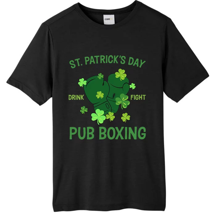 St Patrick's Day Drink Fight Pub Boxing Lucky Clover Lover Gift Idea ChromaSoft Performance T-Shirt