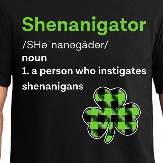 Saint Patrick's Day Gifts Shenanigator Funny Shenanigans Pajama Set