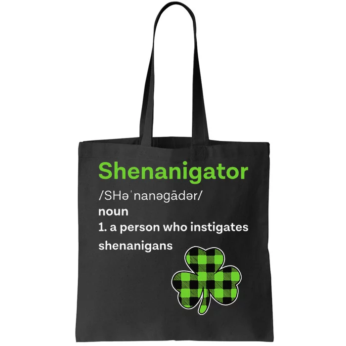 Saint Patrick's Day Gifts Shenanigator Funny Shenanigans Tote Bag