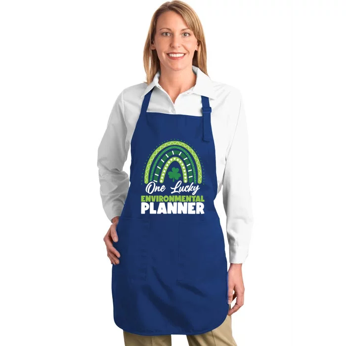 St Patricks Day One Lucky Environtal Planner Gift Full-Length Apron With Pocket