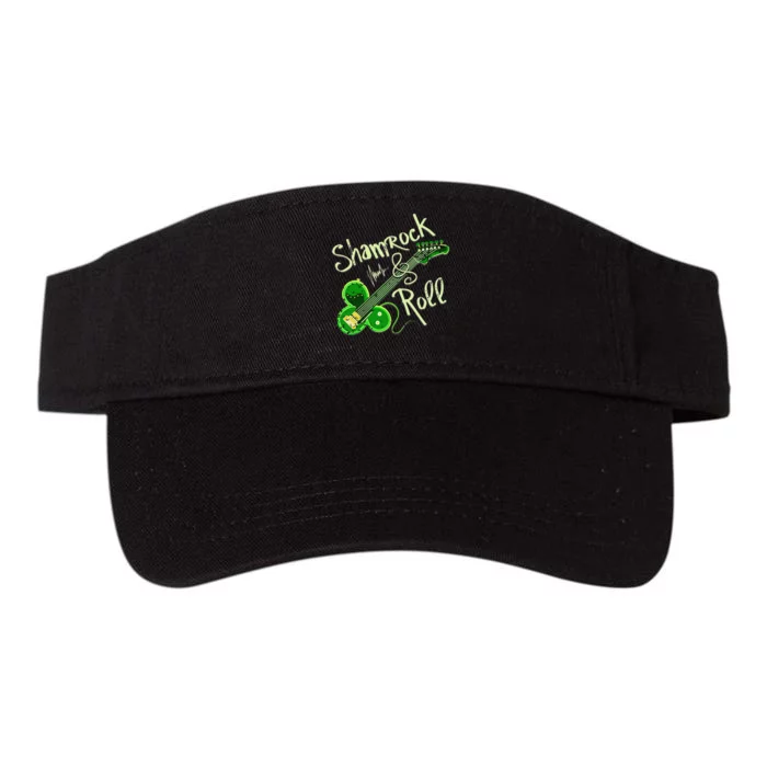 St Pats Day Irish Shamrock Roll Clover Guitar Music Valucap Bio-Washed Visor