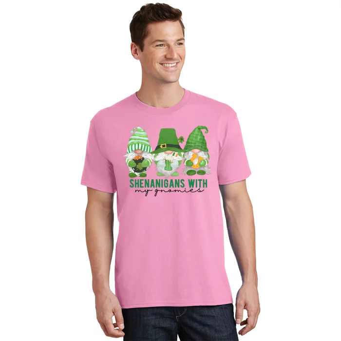 St Patrick's Day Sheninigans With My Gnomies Cute Treding Gift Idea T-Shirt