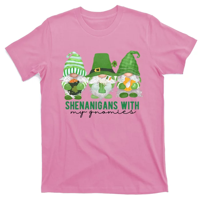 St Patrick's Day Sheninigans With My Gnomies Cute Treding Gift Idea T-Shirt