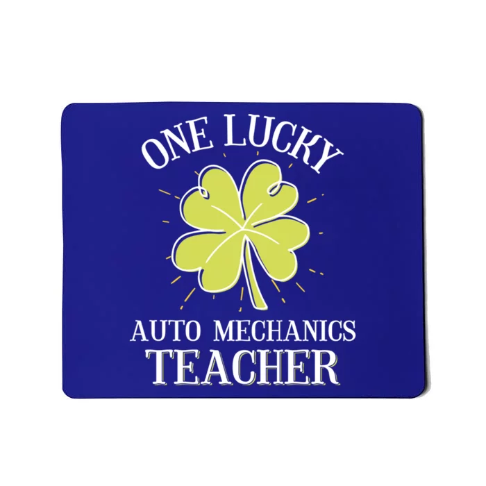 St Patricks Day Gift Lucky Auto Mechanics Coach Gift Mousepad