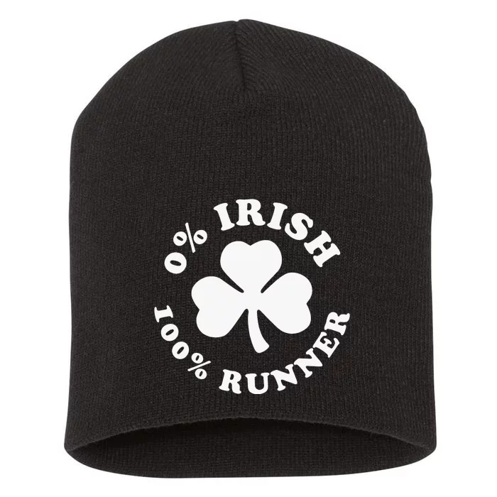 St Patricks Day Running Gear 0 Irish 100 Runner Short Acrylic Beanie