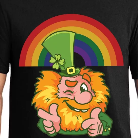 Saint Patrick's Day Rainbow Leprechaun Cool Gift Pajama Set