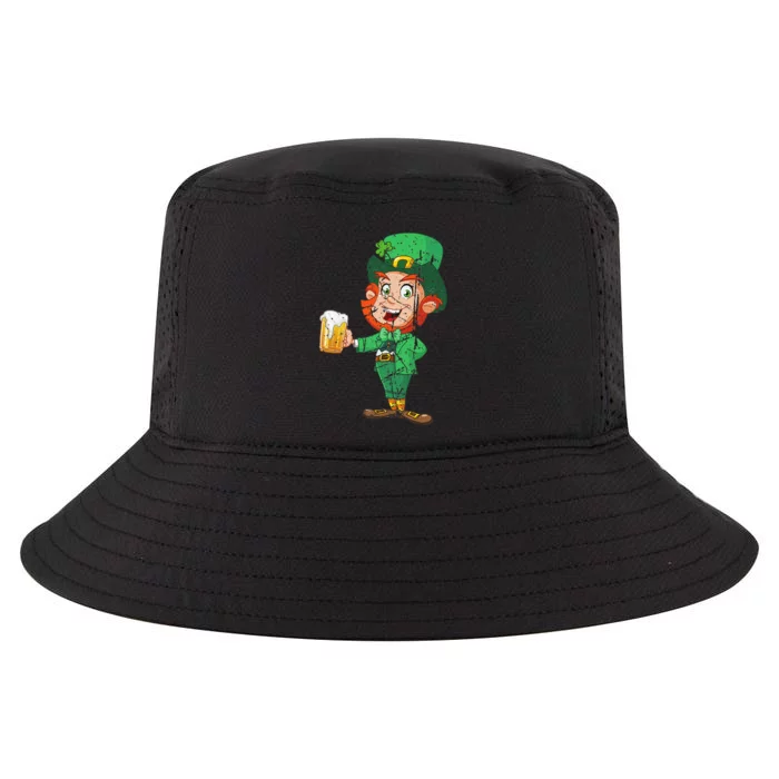 St. Patricks Day Leprechaun With Beer Design Women Cool Comfort Performance Bucket Hat