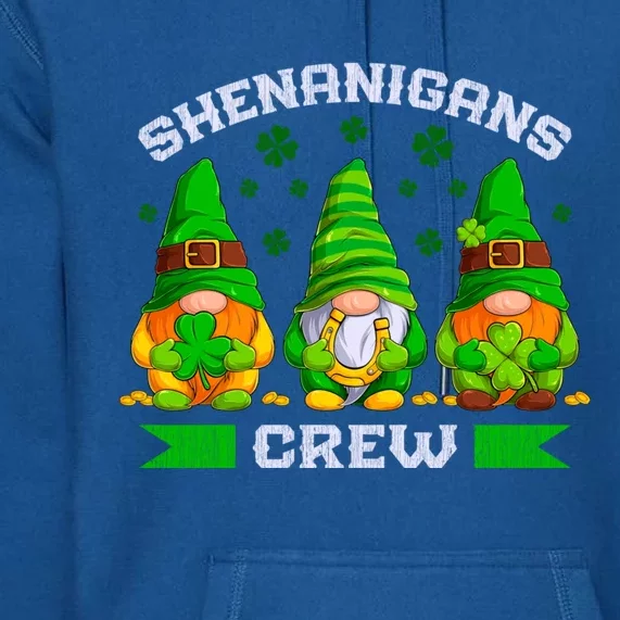 St Patrick's Day Gnomes Shenanigans Crew Gift Premium Hoodie