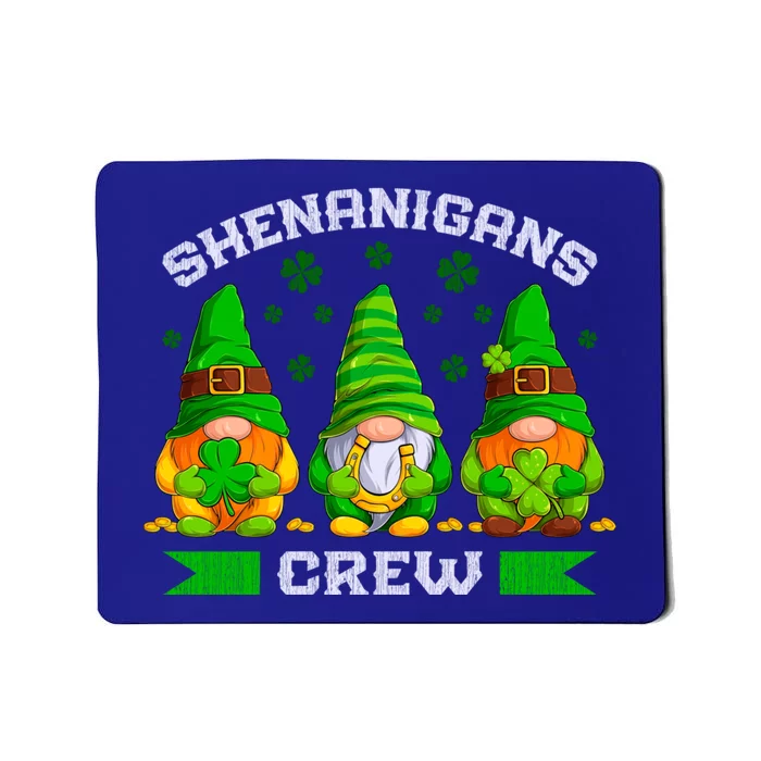 St Patrick's Day Gnomes Shenanigans Crew Gift Mousepad