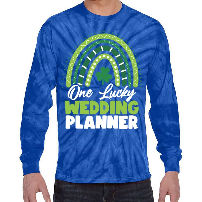 St Patricks Day One Lucky Wedding Planner Gift Tie-Dye Long Sleeve Shirt