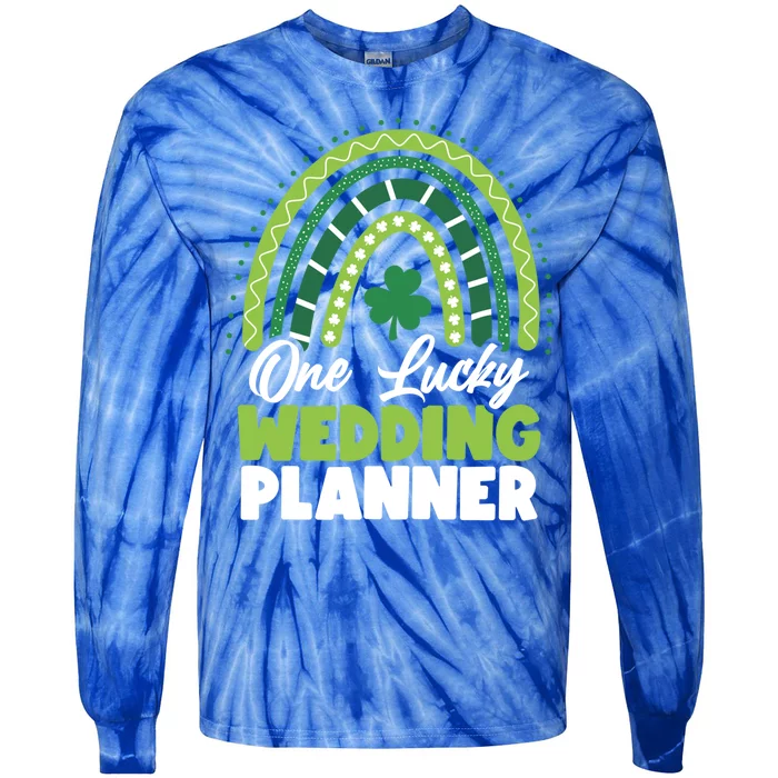 St Patricks Day One Lucky Wedding Planner Gift Tie-Dye Long Sleeve Shirt