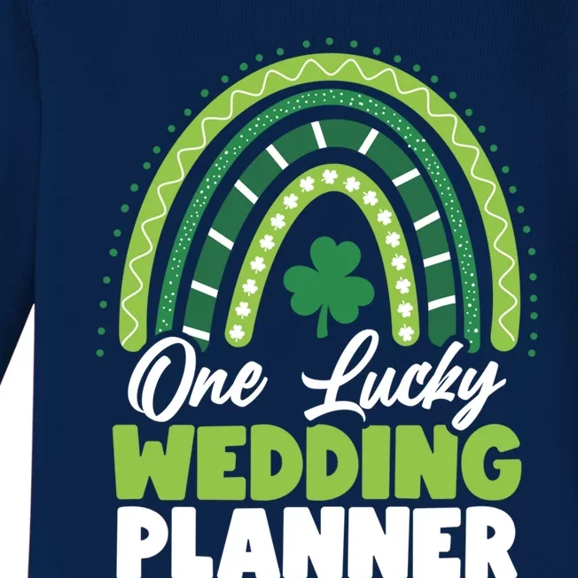 St Patricks Day One Lucky Wedding Planner Gift Baby Long Sleeve Bodysuit