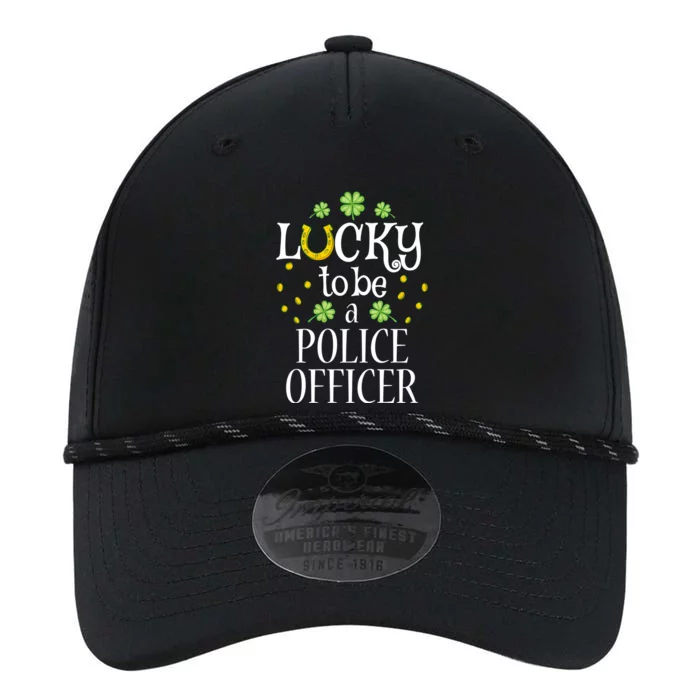 St Patrick's Day Lucky To Be A Police Officer Gift Performance The Dyno Cap