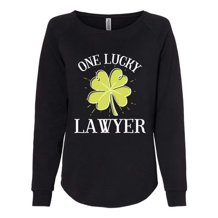 St Patricks Day Gift Lucky Lawyer Gift Great Gift Womens California Wash Sweatshirt