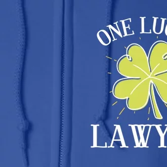 St Patricks Day Gift Lucky Lawyer Gift Great Gift Full Zip Hoodie