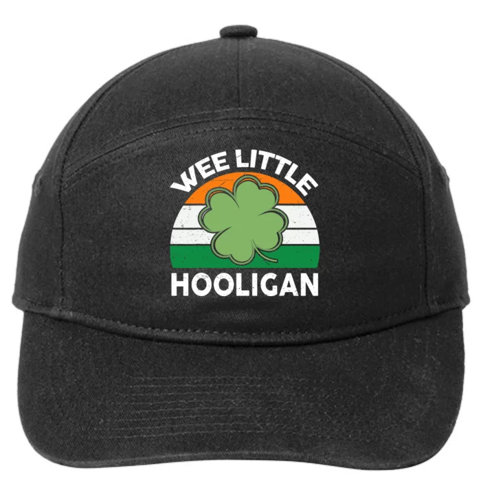 St Patricks Day Wee Little Hooligan Funny 7-Panel Snapback Hat