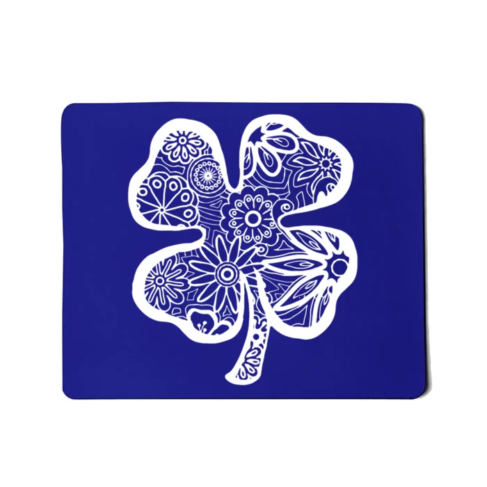 St Patrick's Day Luck Of The Irish Shamrock Funny Gift Line Drawing Cool Gift Mousepad