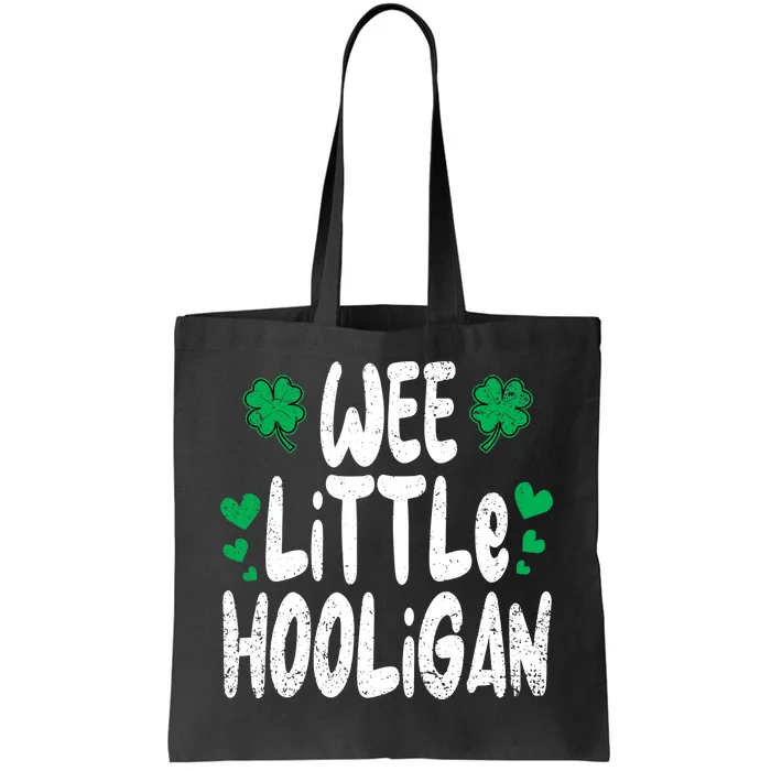 St Patricks Day Boy Girl Toddlers Wee Little Hooligan Tote Bag