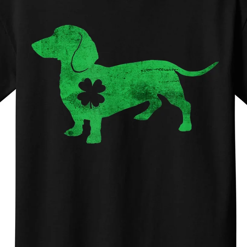 St. Patricks Day Saint Dachshund Weiner Dog Shamrock Paddy Gift Kids T-Shirt