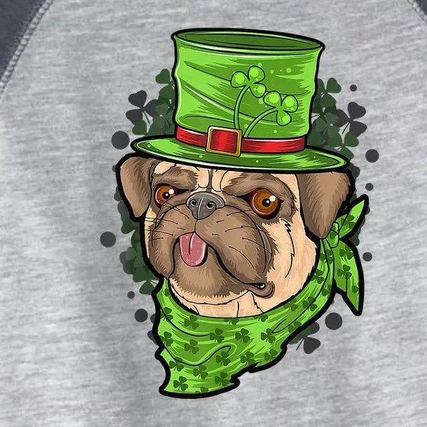 St Patrick's Day Pug Puppy Dog Toddler Fine Jersey T-Shirt