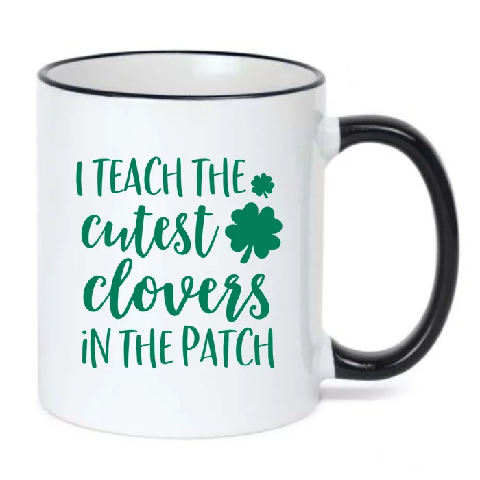 St Patricks Day Teacher Gift Cutest Clovers In The Patch Gift Black Color Changing Mug