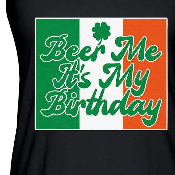 Saint Patrick's Day Graphic Quote Ireland Flag Birthday Gift Ladies Essential Flowy Tank