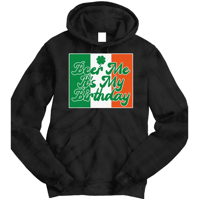 Saint Patrick's Day Graphic Quote Ireland Flag Birthday Gift Tie Dye Hoodie