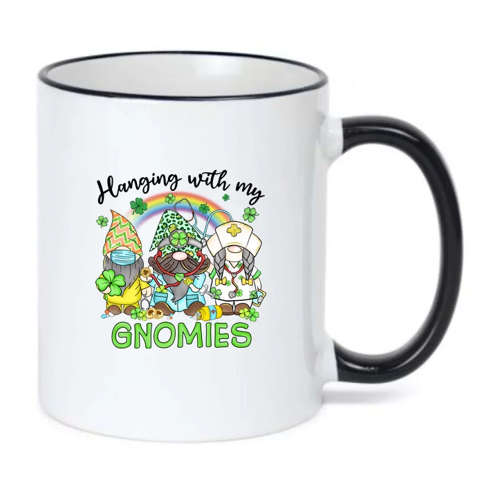 St Patricks Day With My Gnomies Nordic Gnomes Tomte Nisse Black Color Changing Mug